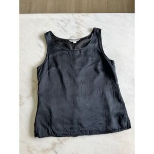 Pendleton Silk Tank Top Sleeveless Blouse‎ Casual Black Top Size M